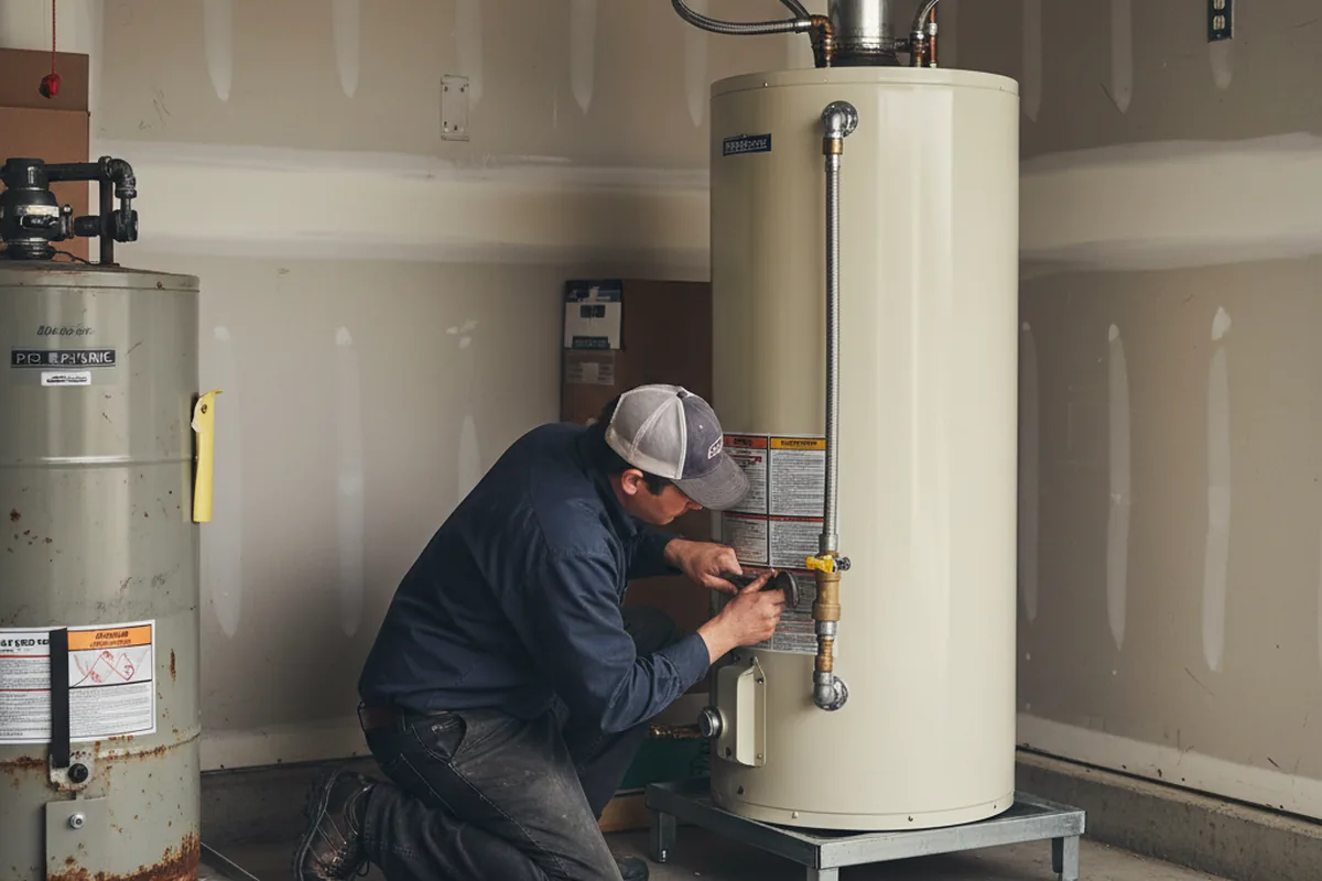 Water heater and shutoff valve replacement in Rebersburg