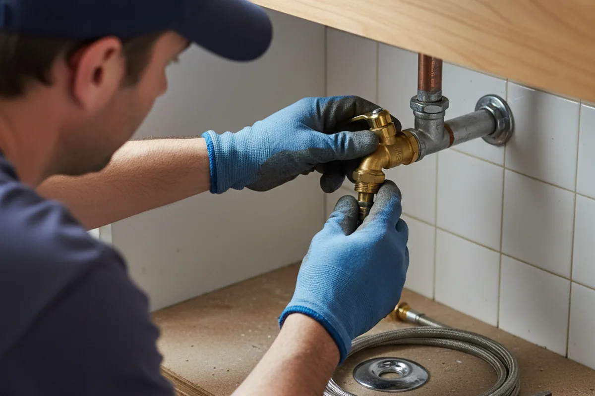Shutoff valve and fitting work during Faucet and Fixture Repair in Rebersburg